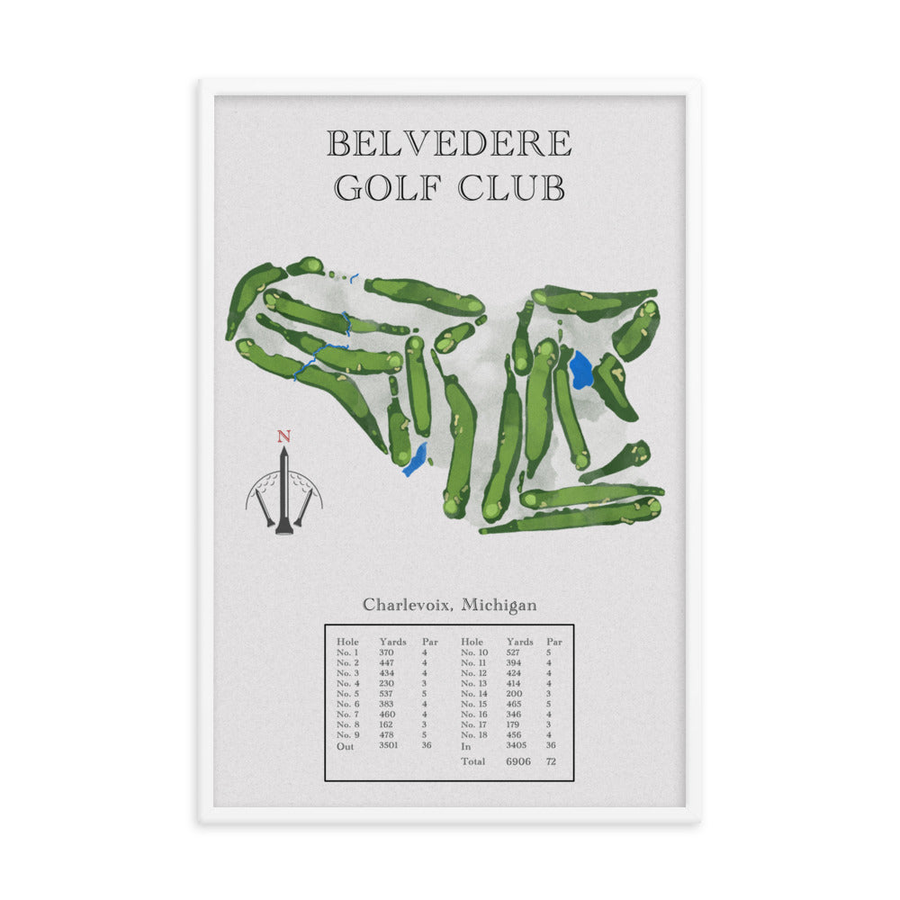 Belvedere Golf Club, Michigan - Golf Course Print