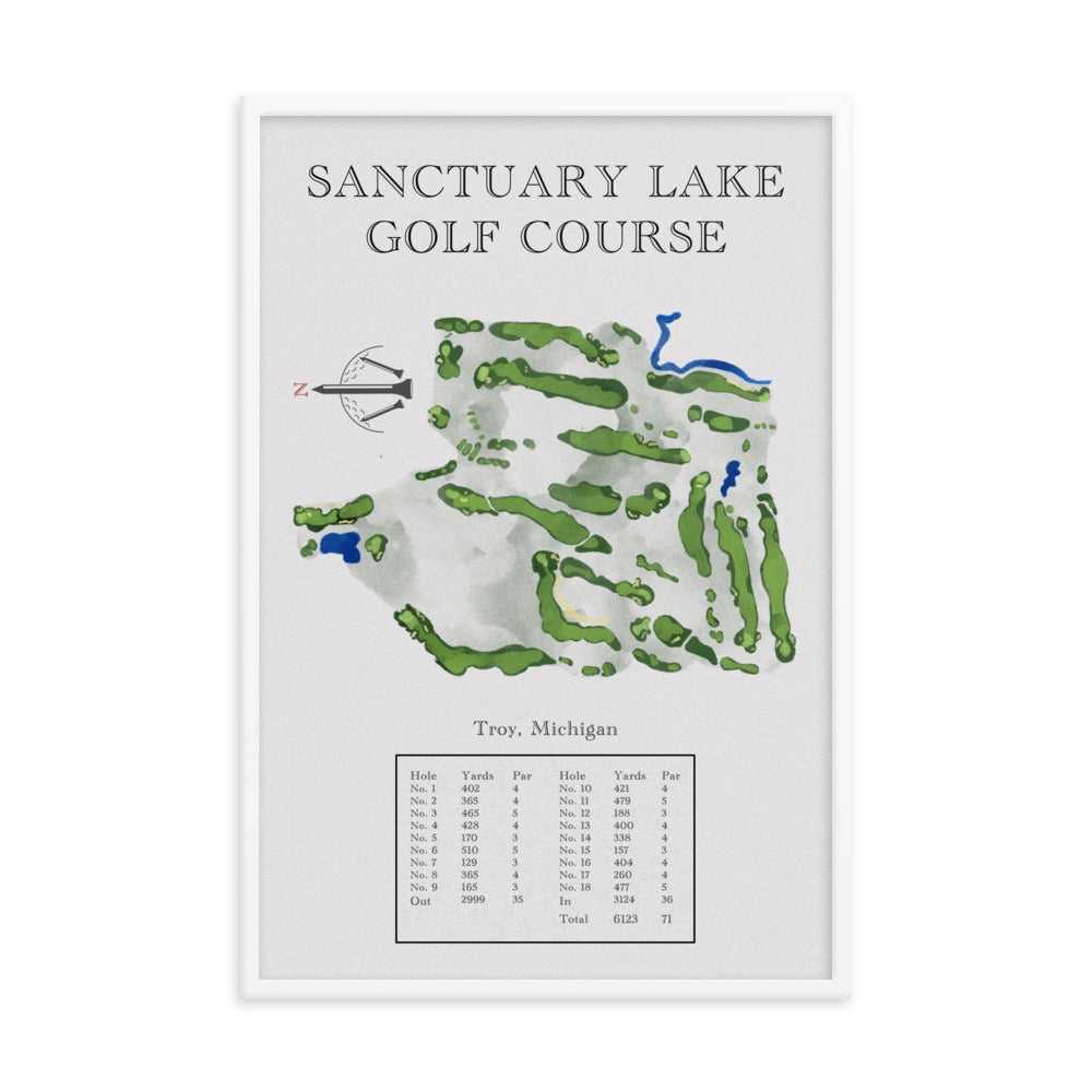 Sanctuary Lake Golf Course, Michigan - Golf Course Print