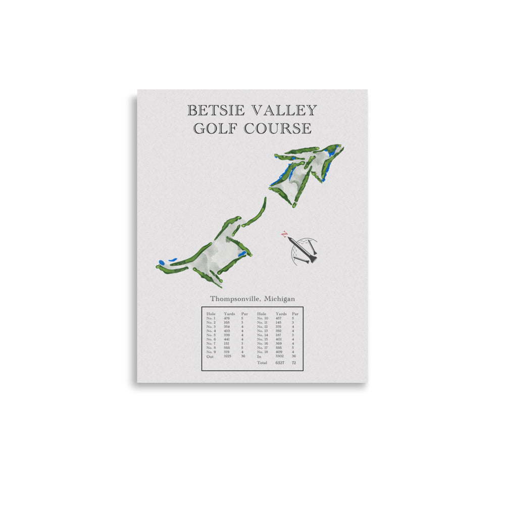 Betsie Valley Golf Course, Michigan - Golf Course Print