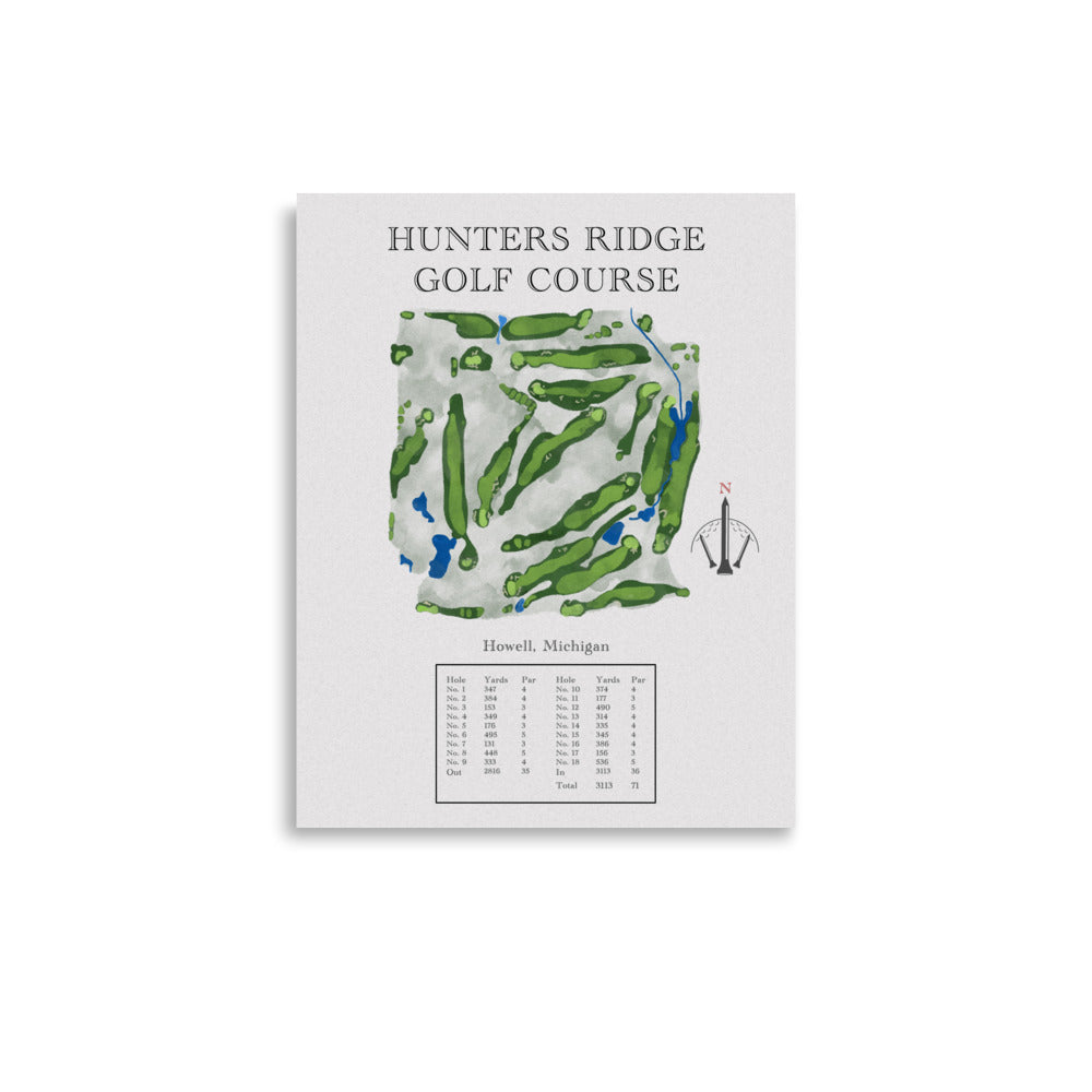 Hunters Ridge Golf Course, Michigan - Golf Course Print