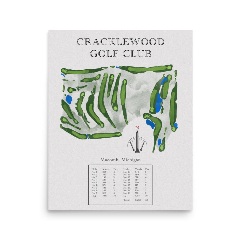 Cracklewood Golf Club, Michigan - Golf Course Print