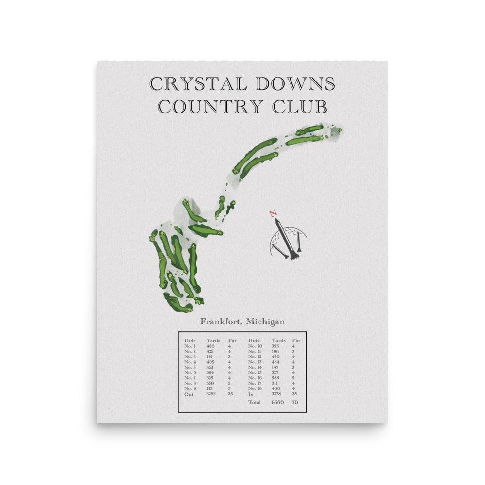 Crystal Down Country Club, Michigan - Golf Course Print