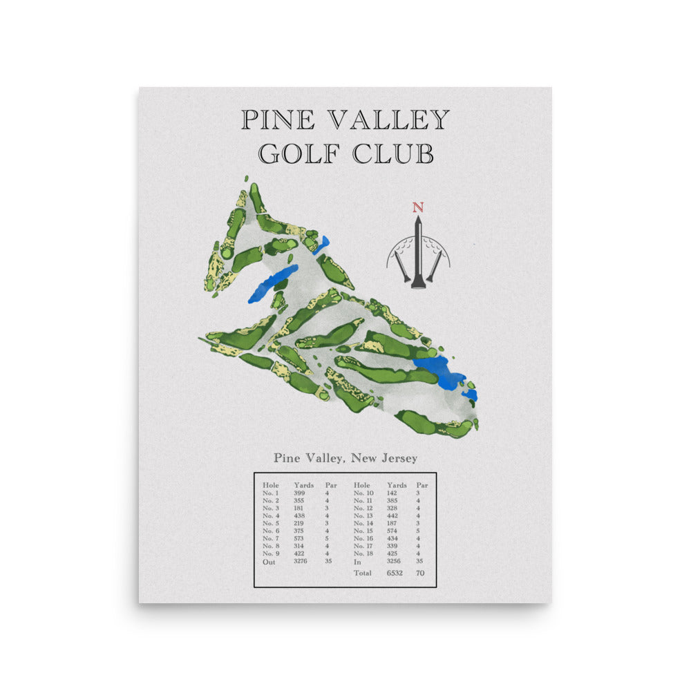 Pine Valley Golf Club, New Jersey - Golf Course Print