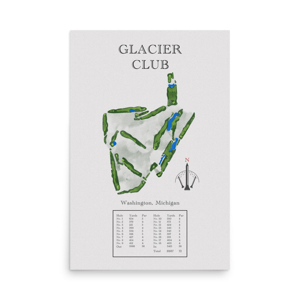 Glacier Club, Michigan - Golf Course Print