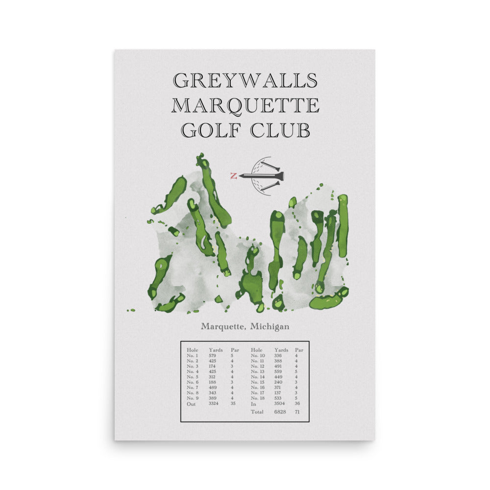 Greywalls Marquette Golf Club, Michigan - Golf Course Print