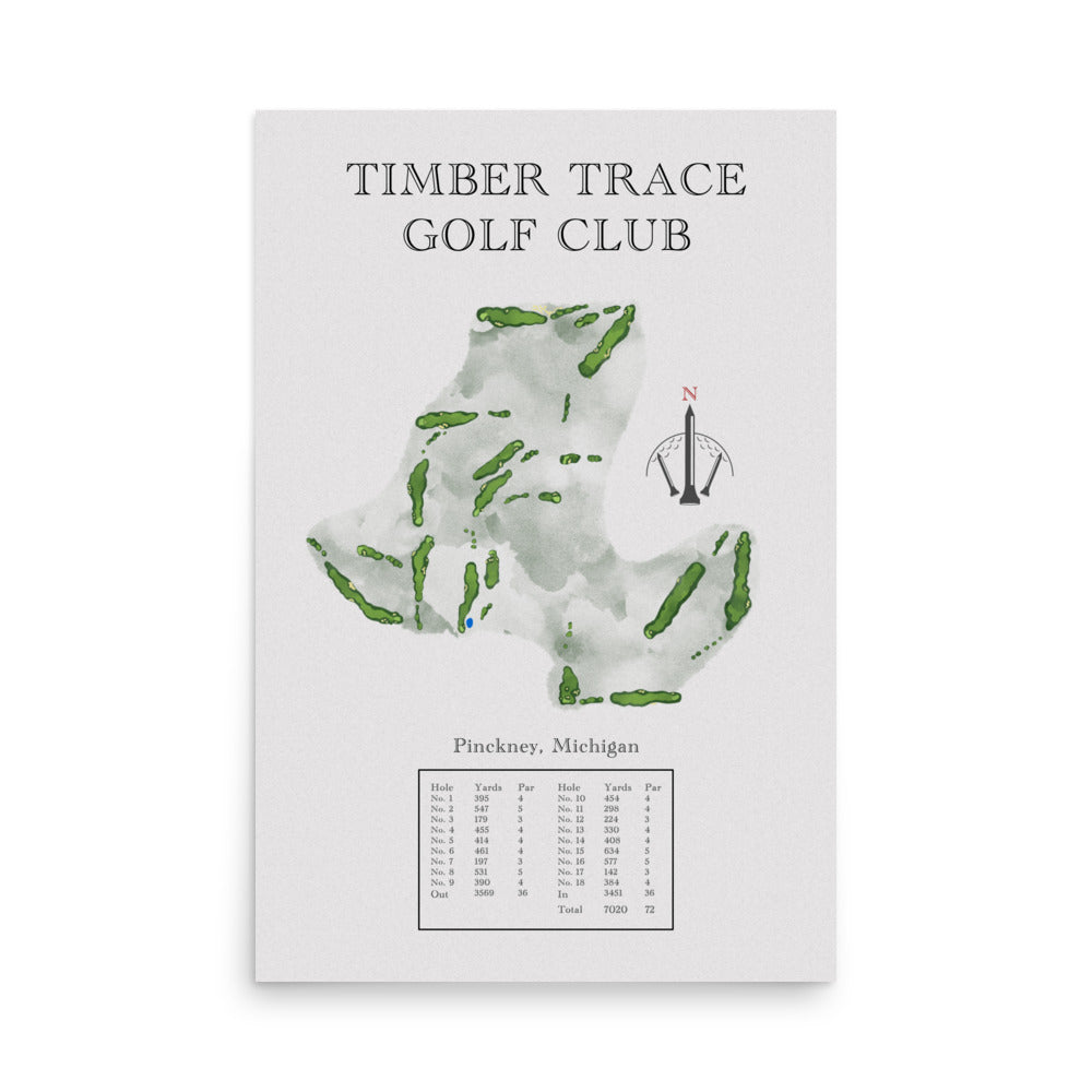 Timber Trace Golf Club, Michigan - Golf Course Print