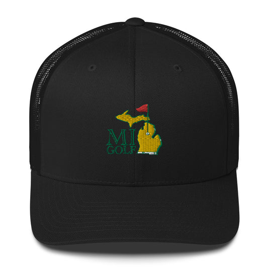 MI Golf Embroidered Trucker Cap