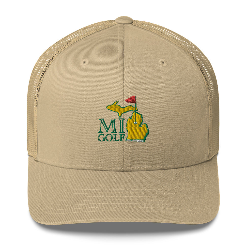 MI Golf Embroidered Trucker Cap