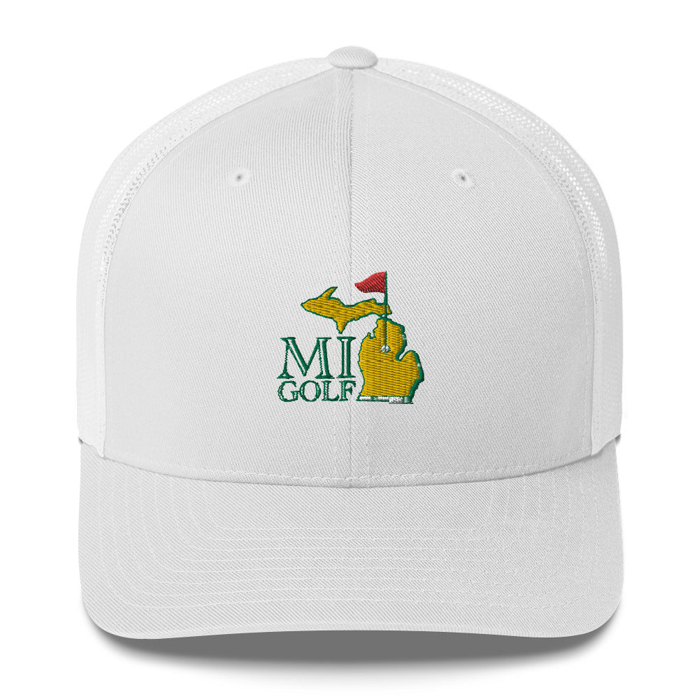 MI Golf Embroidered Trucker Cap